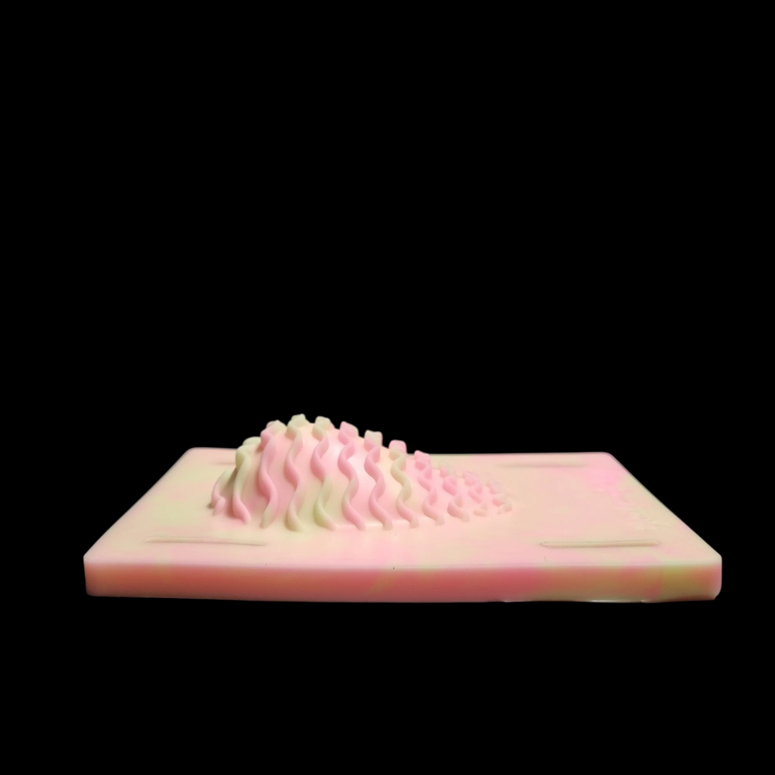 GP55 - Grind Pad - Tall Waves - High Mound - Extra Soft  Firmness - 2 Colour Marble - Image 2